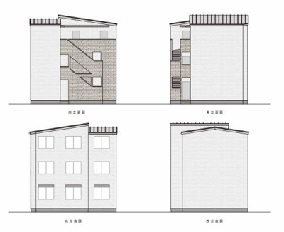 【外観パース】 | パークFLATS桜川(パークフラッツサクラガワ)