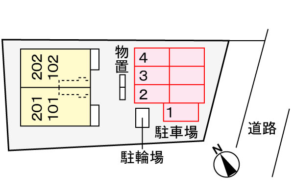 メゾン・ジェルメの駐車場