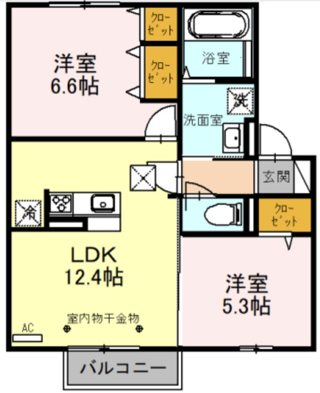グラシューズの間取り