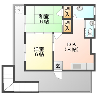 【間取り】 | 我那覇貸間