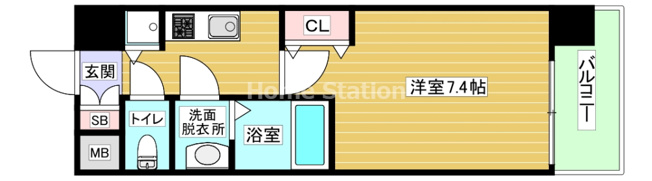 【間取り】 | アドバンス西梅田Ⅴグランデ