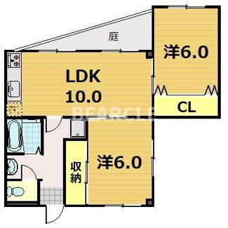 【間取り】 | 第44長栄ロイヤルコーポ瀬田