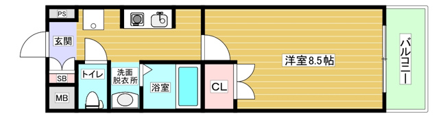 【間取り】 | プルス塚本トゥレ