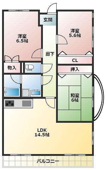 メゾンふだばの間取り