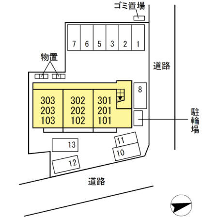 シェルシェの区画図