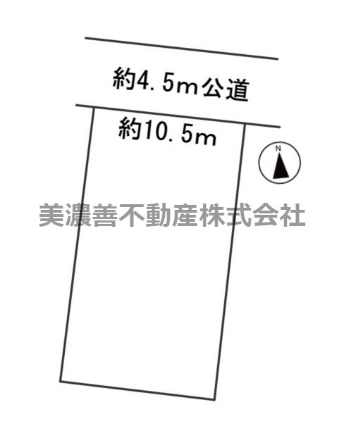 ５６４０８　岐阜市若竹町土地の区画図