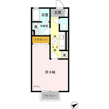 ヴァンヴェールBの間取り