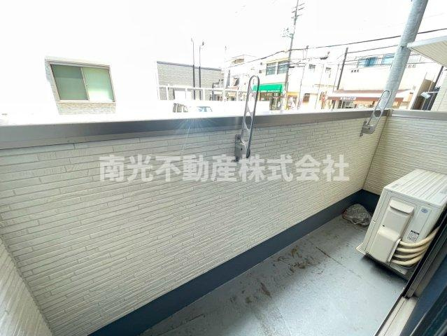フジパレス弥刀駅東のバルコニー