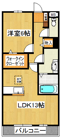 エクセル西船橋Ⅱの間取り