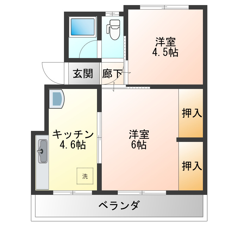 秀山ビルの間取り