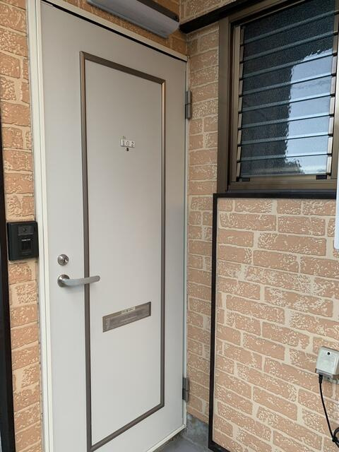 第二コーポ山崎の玄関