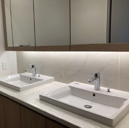 港区虎ノ門４丁目の賃貸マンションの洗面所