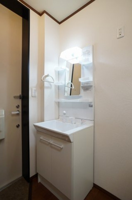 【洗面所】 | サクラソウ戸田 | シャワー付き洗面台です