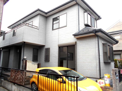 【外観】 | 中古　草加市北谷2丁目　全1棟　1号棟 | ・草加バス便13分停徒歩４分・駐車場1台・南東向き・庭付・４LDKとワイドバルコニー・松原小・栄中・