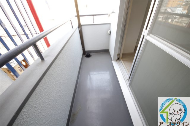 ヒューマンハイツのバルコニー