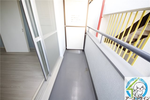 ヒューマンハイツのバルコニー