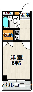 シャトー栄根Ⅱの間取り