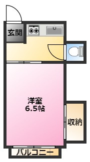 柏コーポの間取り|2口コンロ設置可♪