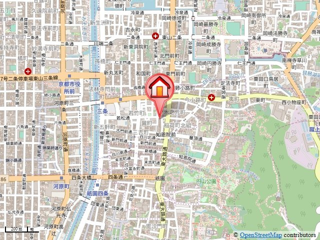 シャイン東山の地図
