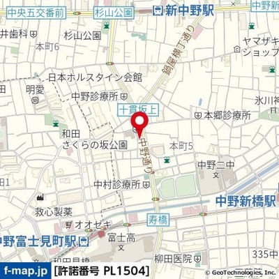 【地図】 | 新中野スカイレジテル