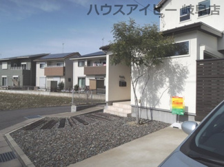 【外観】 | 岐阜市上川手　中古戸建て　築5年！ウッドデッキのついた明るいリビング♪茶所駅まで10分！お車3台可能