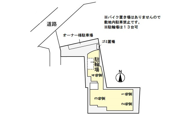 ヴァイオレット・アビタシオンの区画図