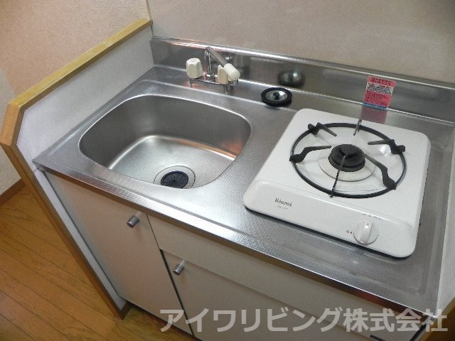 ソミュール百草Iのキッチン|ガスコンロ1口付き【ソミュール百Ⅰ】