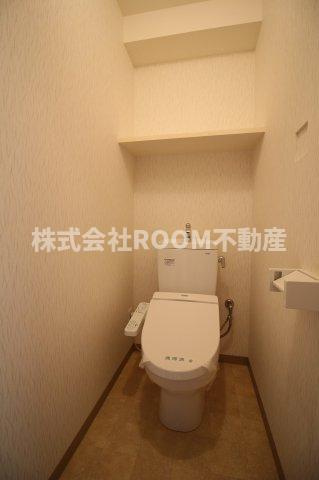 Noah天神のトイレ|落ち着いた色調のトイレです