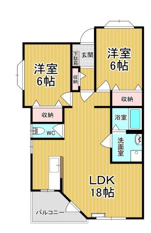 【間取り】 | ベイリーフB | 家族とのコミュニケーションを重視した対面キッチンです。