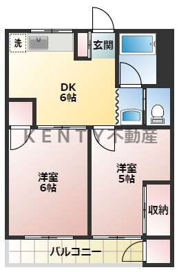 【間取り】 | 第３横溝コーポ