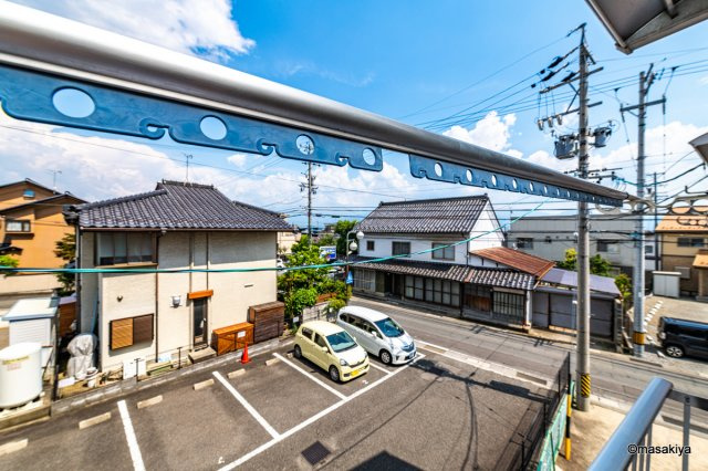 本郷マンションのバルコニー