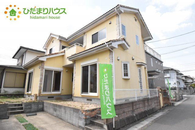 上尾市原市　中古一戸建ての外観|中庭のある、こだわりの注文住宅です。