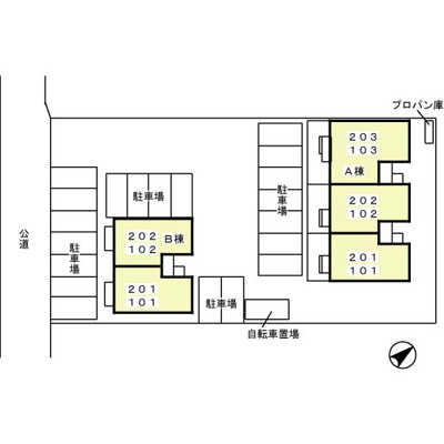 【区画図】 | メゾン四季彩Ｂ