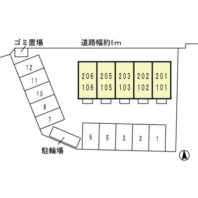 【区画図】 | カンパーニュ黒岡Ⅱ