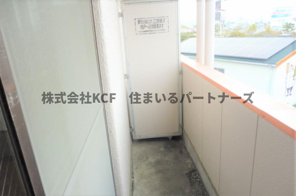 フレッシュハイツ松永のバルコニー|お洗濯にも便利なバルコニー付き