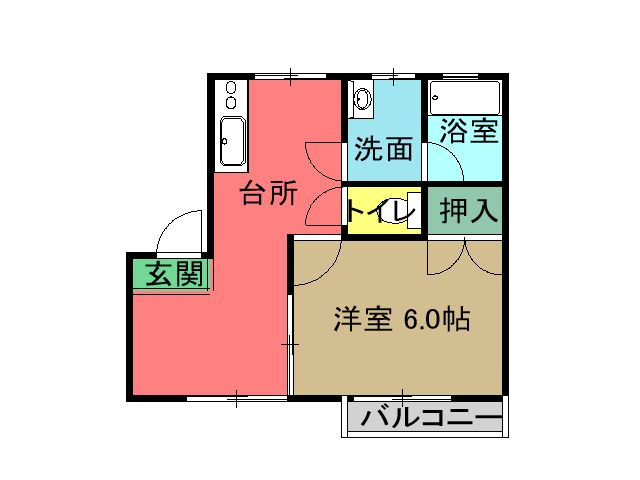 【間取り】 | レジデンス稲荷 Ｂ棟