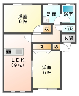 【間取り】 | アベニュー大田面 Ａ棟