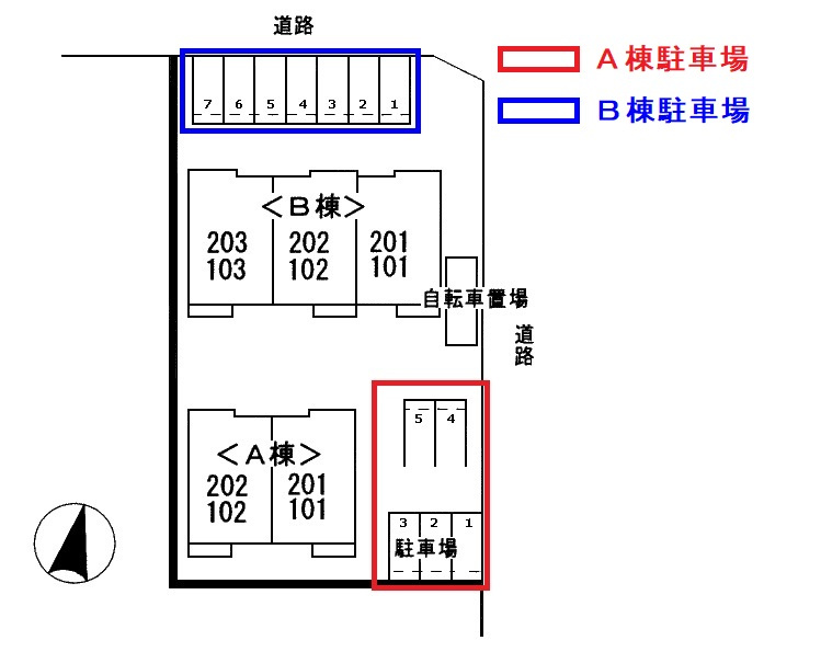 WEST SIDE HILL Ａの区画図