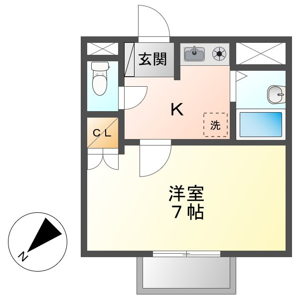 ニュークレインBの間取り