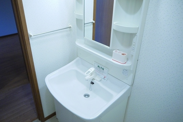 アルカザーレMの独立洗面台|独立洗面台、小物を置くことができて便利です
