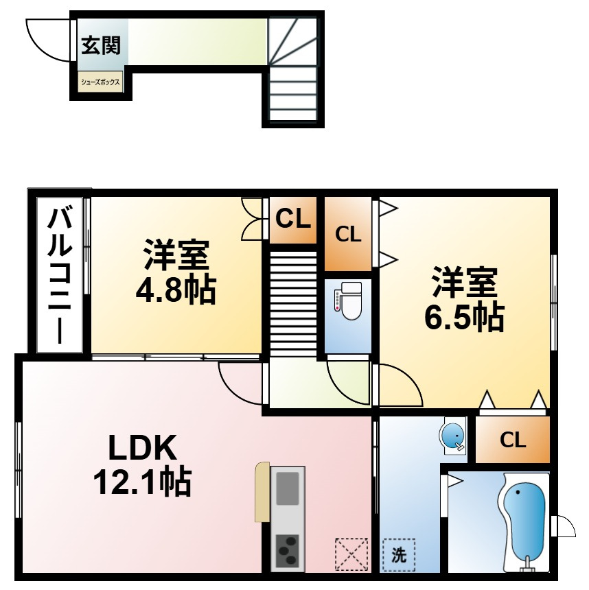 グランドソレイユの間取り