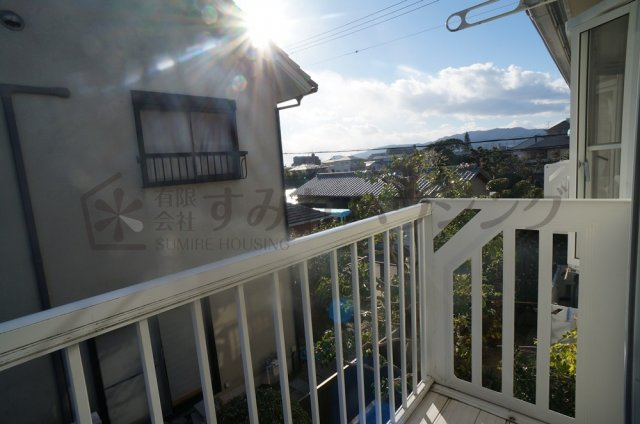 サンハイツのバルコニー