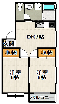 サンハイツの間取り