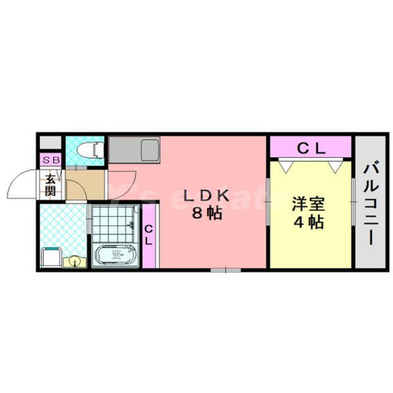 【間取り】 | H-maison大蓮南Ⅰ