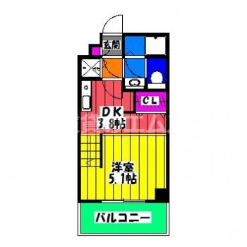 【間取り】 | ＳＰＡＺＩＯ大橋 | ＳＰＡＺＩＯ大橋の間取り