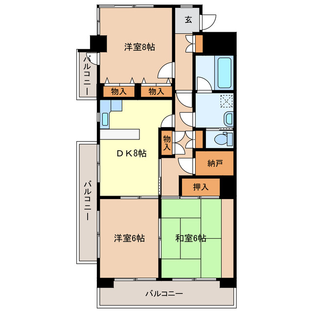 高雄ハイツの間取り