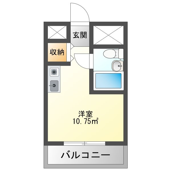 ソシオリバーハイツの間取り