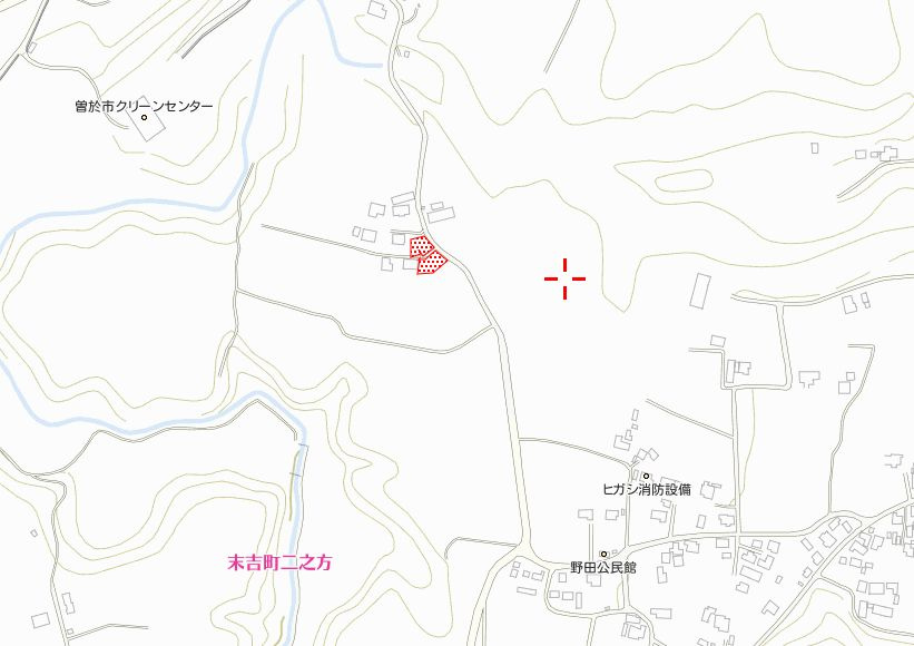 曽於市末吉町二之方の売地の土地図