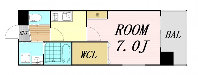 Kaunis都島 仲介手数料無料の間取り