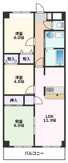 【間取り】 | メゾンドール南千里